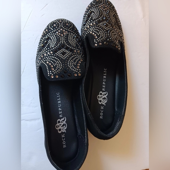 Rock and Republic shoes, size 6½, black with stone decoration,Boho Hipster. - Picture 8 of 9
